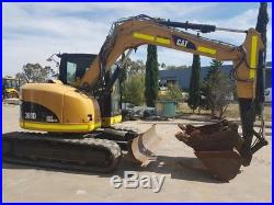 2009 Caterpillar 308D Hydraulic Excavator, Full Cab, Street Pads, 4804 Hours