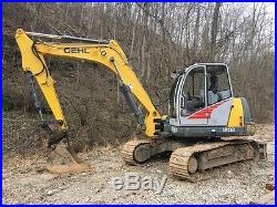 2009 Gehl 1202 Track Excavator G12002RD Diesel Swing Boom Cab AC/Heat