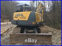 2009 Gehl 1202 Track Excavator G12002RD Diesel Swing Boom Cab AC/Heat