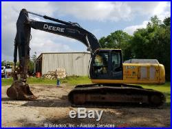 2009 John Deere 270DLC Track Excavator A/C 50 Bucket Aux Hydraulics Repair