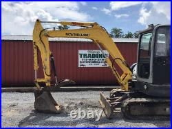 2009 New Holland EH50B Hydraulic Mini Excavator with Cab Thumb Only 2800 Hours