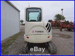 2009 Terex TC37 Mini Excavator Rubber Tracks Backhoe Cab Aux Spare 12 Bucket