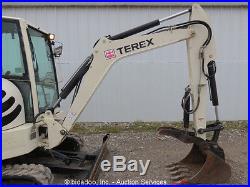 2009 Terex TC37 Mini Excavator Rubber Tracks Backhoe Cab Aux Spare 12 Bucket