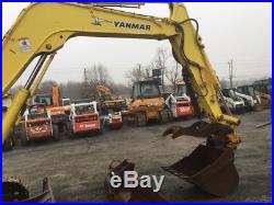 2009 Yanmar SV100 Hydraulic Excavator with Cab & Hydraulic Thumb 2 Buckets
