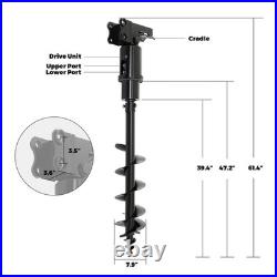 200mm Auger Drill For 1Ton-2Ton Mini Excavator Attachments With Hoses 200mm Auger Drill For 1Ton-2Ton Mini Excavator Attachments With Hoses