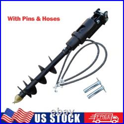 200mm Diameter Auger Drill with Hoses Pins for 1Ton-1.5Ton Mini Excavator