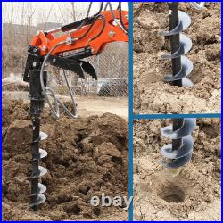 200mm Diameter Hydraulic Auger Drill With Hoses For 1-1.5Ton Mini Excavator New 200mm Diameter Hydraulic Auger Drill With Hoses For 1-1.5Ton Mini Excavator New