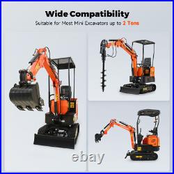 200mm Hydraulic Auger Drill Mini Excavator Attachment For 1-2Ton Mini Digger