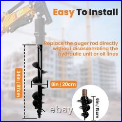 200mm Mini Excavator Attachments Auger Drill Hydraulic Auger for 1-2 Tons 200mm Mini Excavator Attachments Auger Drill Hydraulic Auger for 1-2 Tons