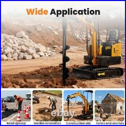 200mm Mini Excavator Attachments Auger Drill Hydraulic Auger for 1-2 Tons 200mm Mini Excavator Attachments Auger Drill Hydraulic Auger for 1-2 Tons