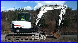 2010 Bobcat E80 Excavator Cab Heat A/c Thumb Low Hrs Ready 2 Work In Pa We Ship