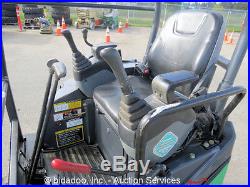 2010 John Deere 17D Hydraulic Mini Excavator Aux Hyd Diesel Backfill Blade Q/C