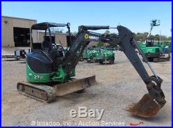 2010 John Deere 27D Mini Excavator Rubber Tracks Aux Hyd Backhoe bidadoo 2010 John Deere 27D Mini Excavator Rubber Tracks Aux Hyd Backhoe bidadoo