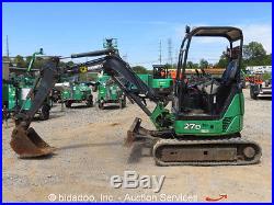 2010 John Deere 27D Mini Excavator Rubber Tracks Aux Hyd Backhoe bidadoo 2010 John Deere 27D Mini Excavator Rubber Tracks Aux Hyd Backhoe bidadoo