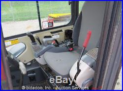 2010 John Deere 27D Rubber Track Mini Excavator Heated Cab A/C Aux Hyd 68 Blade
