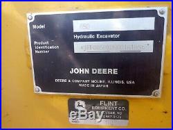 2010 John Deere 85D Excavator, Swing Boom, 36'' Bucket withthumb, 2572 hrs, NICE