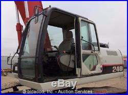 2010 Link Belt 240x2 Long Reach Hydraulic Excavator 60 Bucket Cab A/C 26' Stick