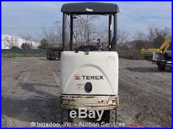 2010 Terex TC16 Mini Excavator Aux Hyd Dozer Blade Extendable Tracks Hoe bidadoo
