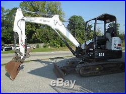 2011 Bobcat E42 Mini Excavator, 1241 Hours, 42 HP Diesel, Hydraulic Thumb, OROPS