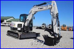 2011 Bobcat E80 Excavator Includes 3 buckets! Hyd. Thumb, coupler, A/C, NICE