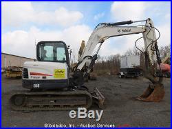 2011 Bobcat E80 Midi Mini Excavator Hydraulic Thumb A/C Cab Blade Aux bidadoo