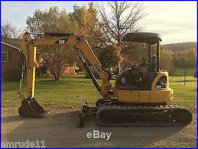 2011 CAT 305D CR HYDRAULIC EXCAVATOR RUBBER TRACK BOB CAT TRACTOR BACKHOE