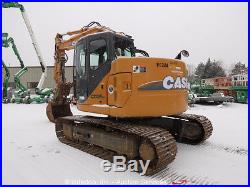 2011 Case CX135SR Excavator Hydraulic Hydraulic Thumb A/C Cab Reduced Tailswing