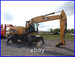 2011 Caterpillar CAT M318D 4WD Wheeled Hydraulic Excavator Cab A/C Low Hours