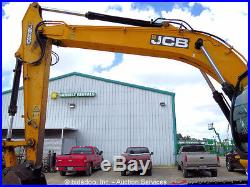 2011 JCB JS220LC Hydraulic Excavator A/C Aux Hyd 42 Bucket Isuzu Diesel bidadoo