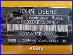 2011 JOHN DEERE 200D LC HYDRAULIC EXCAVATOR 42 BUCKET 3300 Hrs DFW TX 46 PICS