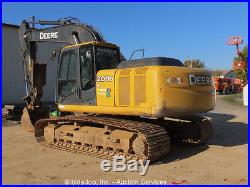 2011 John Deere 200D LC Hydraulic Excavator A/C Cab Thumb Aux Hyd bidadoo
