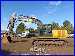 2011 John Deere 200D LC Hydraulic Excavator Hyd Thumb Aux A/C Cab bidadoo