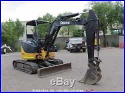2011 John Deere 35D Mini Excavator Rubber Tracks Aux Hyd Diesel Backhoe
