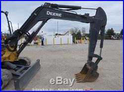 2011 John Deere 50D Mini Excavator Rubber Tracks Backhoe Aux Hyd bidadoo