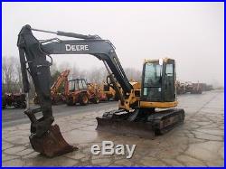 2011 John Deere 85D Hydraulic Excavator, Full Cab, Air, Heat, 3181 Hours