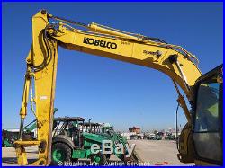 2011 Kobelco SK140SRLC Hydraulic Excavator A/C Cab Aux Hyd Reduced Swing bidadoo