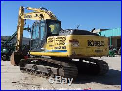 2011 Kobelco SK210LC-8E Hydraulic Excavator A/C Cab 42 Bucket Aux Hyd bidadoo