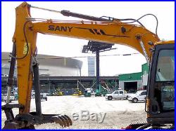 2011 Sany SY135C Hydraulic Excavator Isuzu Diesel A/C Cab Thumb Aux Hyd