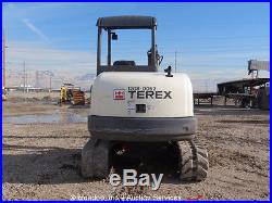 2011 Terex TC48 Mini Excavator Hydraulic Thumb Rubber Tracks Backhoe Aux Hyd