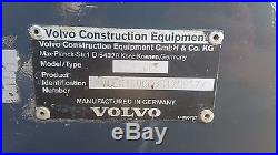 2011 Volvo EC160CL Excavator w Hydraulic Plumbing & Coupler Diesel Track Hoe Cab