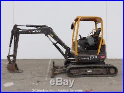 2011 Volvo ECR38 Mini Excavator Rubber Tracks Backhoe AUX Hydraulics bidadoo