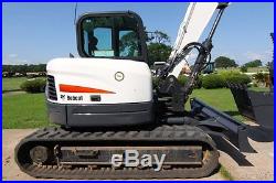 2012 BOBCAT E80 TRACK EXCAVATOR, HYDRAULIC THUMB & 24 BUCKET, WITH ONLY 337 HRS