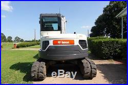 2012 BOBCAT E80 TRACK EXCAVATOR, HYDRAULIC THUMB & 24 BUCKET, WITH ONLY 337 HRS