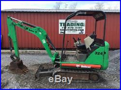 2012 Bobcat 324 Hydraulic Mini Excavator with Kubota Diesel Only 600 Hours