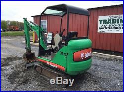 2012 Bobcat 324 Hydraulic Mini Excavator with Kubota Diesel Only 600 Hours