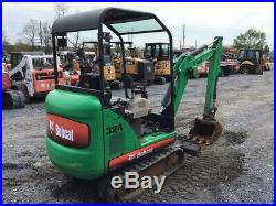 2012 Bobcat 324 Hydraulic Mini Excavator with Kubota Diesel Only 600 Hours