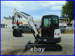 2012 Bobcat E32 Ac Cab 2 Speed Hydraulic Thumb Blade Only 1,678 Hours