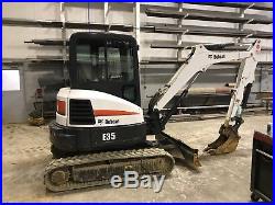 2012 Bobcat E35 Mini Excavator with Cab and Thumb