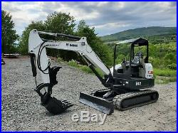 2012 Bobcat E42 Excavator 9k Lb New Hydraulic Thumb Kubota Diesel New Tracks