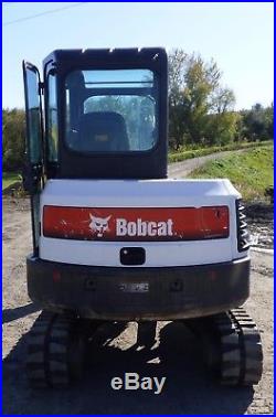 2012 Bobcat E42 Mini Excavator AC/Heat 2 Speed 42HP Quicktach Blade NEW TRACKS